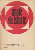 Anale de Istorie, Anul XVIII, 1/1972