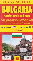 Bulgaria. Tourist and road map