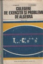 Culegere de exercitii si probleme de algebra pentru licee