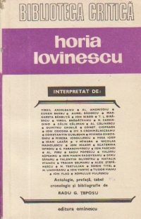Horia Lovinescu interpretat de...