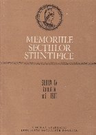 Memoriile sectiilor stiintifice. Seria IV, Tomul IV, nr. 1, 1981