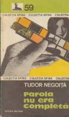 Parola nu era completa Parola nu era completa