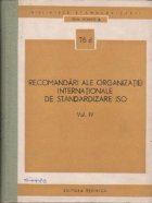 Recomandari ale organizatiei internationale de standardizare ISO, Volumul al IV-lea