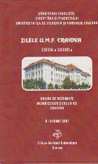 Zilele U.M.F. Craiova, Editia a XXXVII - Volum de Rezumatie Manifestari Stiintifice Craiova Zilele U.M.F. Craiova, Editia a XXXVII - Volum de Rezumatie Manifestari Stiintifice Craiova